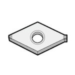 Forma del Diamante 55 ° / Negativo CBN Diamante DNGA