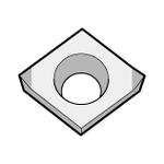 Forma del Diamante 80 ° / Positivo CBN Diamante CCMW CCMW09T308S01035MET-KBN10M