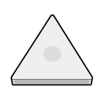 Triángulo 60 ° Positivo (sin agujero) CBN