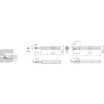 S-SWUB (P) -A tipo barra de acero (mecanizado de diámetro interno) S10H-SWUBR08-08A