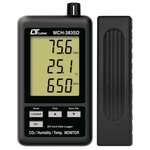 Medidor digital de temperatura / humedad / CO2 del registro de datos con tarjeta SD