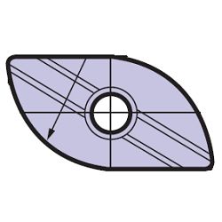 Bola de molino ondulado de X, XSWBMR, punta ZNMT2806150-SN-XSZ350