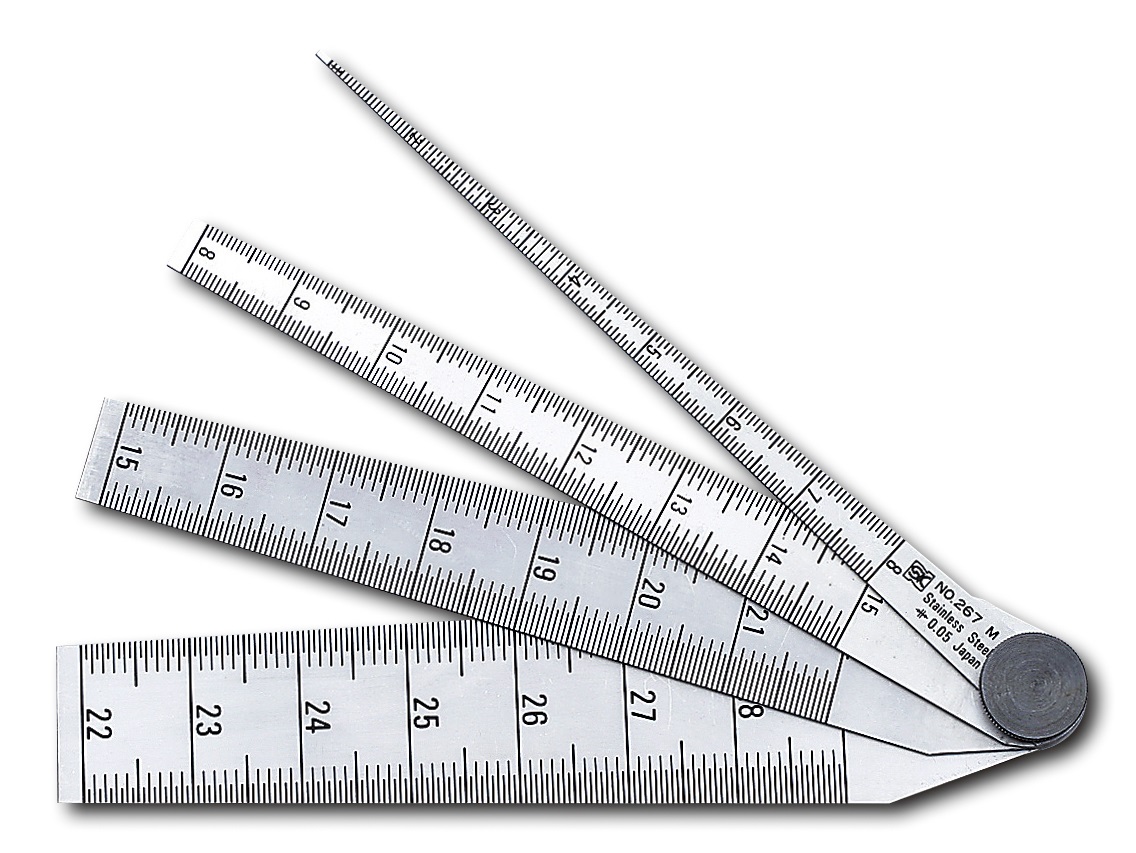 Calibres cónicos: medición del ancho de la ranura/tamaño del orificio, acero inoxidable, TPG-267M