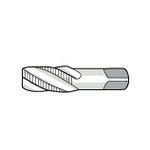 Machos de roscar para tubos cónicos: estriado en espiral, mecanizado de agujeros ciegos, tornillo corto, SFT-S-TPT