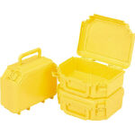 Caja de herramientas - resina, tipo compacto, azul/amarillo