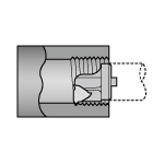 Broca de herramienta para procesamiento de torneado SL-PSRNL-40-12HP