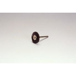 Cepillo de rueda montado en eje de alambre de acero en miniatura