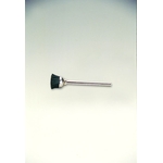 Cepillo de copa montado en eje de cerdas negras en miniatura