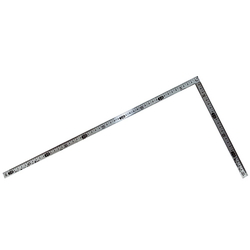 Cuadrado de carpintero: regla de ángulo rectangular de acero inoxidable grueso 11002