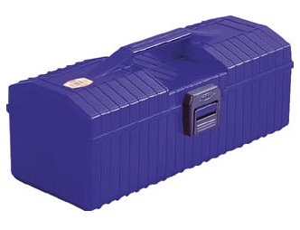 Caja de herramientas - resina, resistente a la corrosión, azul, YP-350-B
