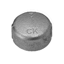 Conexiones CK - Conexión de tubería de hierro fundido maleable de rosca - Tapa CA-80-B