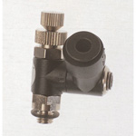 Controles de flujo: empuje miniatura de codo universal para conectar, resistente a salpicaduras, ajuste de perilla, serie MB