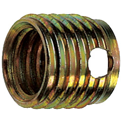 Insertos: autorroscantes, diámetro exterior pequeño, tres orificios, cortos, tipo 347