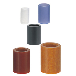 Collares de resina: dimensiones estándar o configurables D (OD), V (ID) y longitudes en incrementos de 0,5 mm o 1 mm