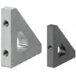 Cartelas: tipo de peso reducido, agujeros roscados, posiciones de agujeros fijas RACA50-100-10
