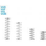 Resortes de compresión - diámetro interno seleccionable, acero inoxidable VUF5-35