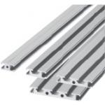 Extrusiones planas de aluminio - sin hombro, ancho de ranura 6 mm
