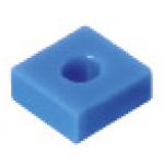 Arandelas de resina cuadradas: estándar A (ancho) y T (espesor), configuración B (longitud) en incrementos de 0,5 mm