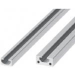 Extrusiones planas de aluminio - sin brida, ancho de ranura 8 mm