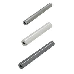 Rodillos para tubos: largos, con bujes de ajuste a presión, tornillos de fijación ROLNA80-25-L1000
