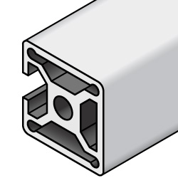 Extrusión de aluminio: serie 5, base 20, tres lados cerrados