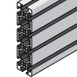 Extrusión de aluminio 30 × 120 - Serie 6, base 30