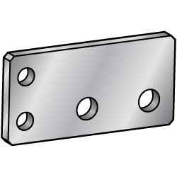 Placas de montaje configurables - aluminio laminado, doble orificio lateral y doble orificio lateral horizontal