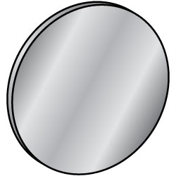 Placas redondas de chapa - en forma de disco