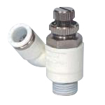 Controles de flujo: empuje de codo universal para conectar, resina retardante de llama y latón, ajuste de perilla, serie ASD