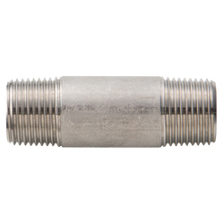 Racor roscado de acero inoxidable con boquilla larga NL SCS13-NL-3/8B-125