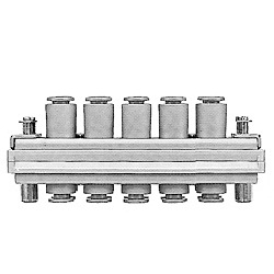 Multiconector rectangular (tamaño en pulgadas) Serie KDM