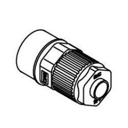 Conector hembra LQ1H-F Conexiones de fluoropolímero de tamaño en pulgadas / Hyper Fittings