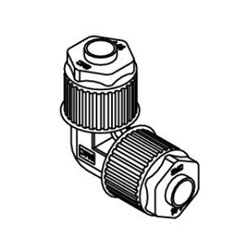 Conexiones de fluoropolímero de tamaño métrico Union Elbow LQ1E / Hyper Fittings