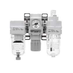Combinación de aire, filtro de aire + regulador + lubricador serie AC20-B a AC60-B