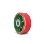 Ruedas de ruedas dúctiles: ruedas anchas de uretano (con rodamientos) TULB 150X50TULB