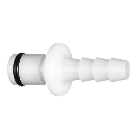 Accesorios de tubo recto para montaje en panel de plástico acetálico de desconexión rápida, tapón de mamparo x espiga para manguera
