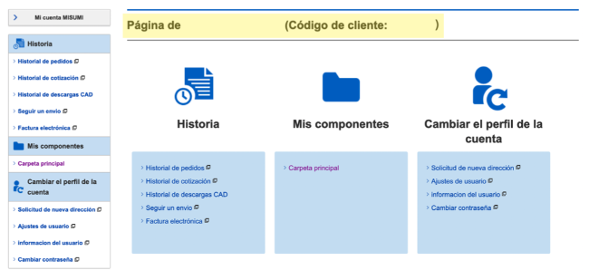 Mi Página en MISUMI