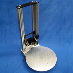 The Excitron ZL24-MRT24 Motorized Rotary Table with Z-Lift combines precise 24-inch vertical travel